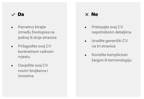 Ključni zaključci - Koliko treba biti dugačak životopis